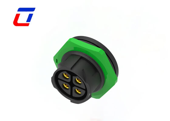 600V Quick Disconnect Wire Connectors M25 4 Pin Plastic PA66 IP67 Waterproof Connector