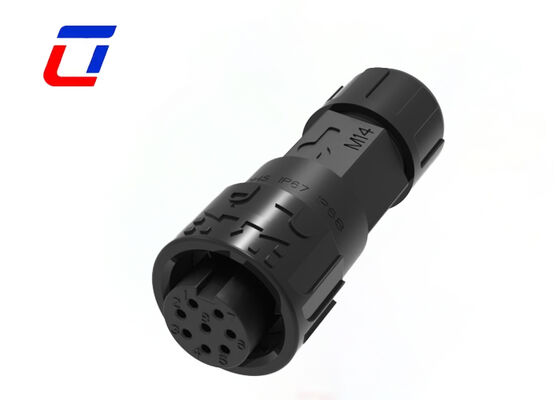 5A M16 8 Pin Low Voltage LED Connectors IP67 Quick Lock Plug Socket For Data