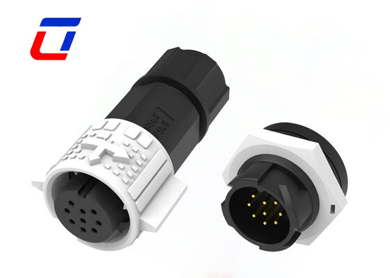 9Pin 60V Circular Push Pull Connectors M19 Low Voltage Connector For Industrial Sensors