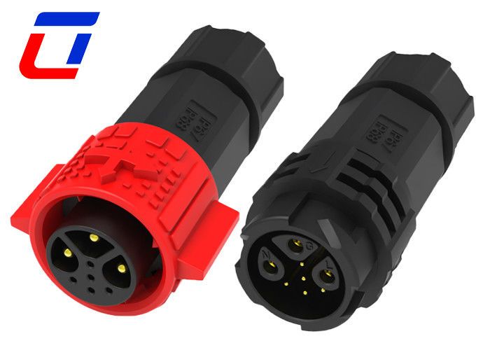Rood Kleur Multic Pin Waterdicht Circulaire Connectoren PA66 8 Pin Circulaire Connector