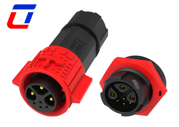 300V Draad naar het bord IP67 waterdicht aansluiting 3 pin mannelijk vermogen 4 pin vrouwelijk signaal