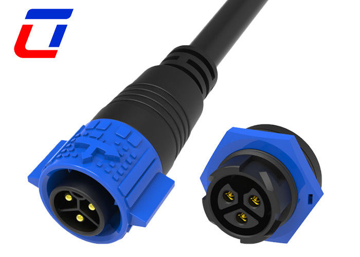 M19 LED 3 pin waterdicht aansluiting mannelijk kabel vrouwelijk paneel montage aansluiting 20A