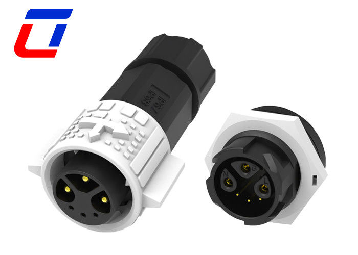 6 Pin Power And Signal Draad Splice Connector Waterdicht 3+3 Pin 300V Steek