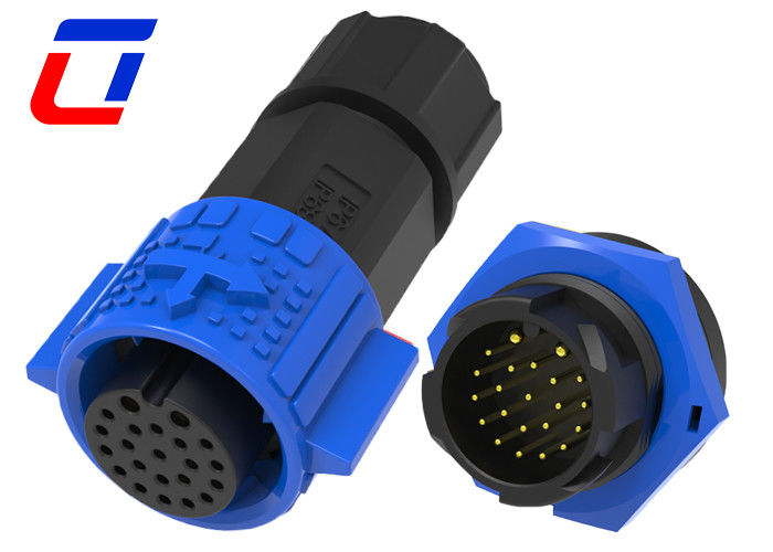M19 Push Lock 2+20 Pin Waterdicht Plug Socket Waterdicht Elektrisch Connector