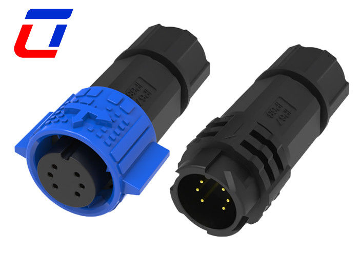 6 pin waterdicht laagspanningsdraad aansluitingen Man Vrouw M19 Quick Lock 5A