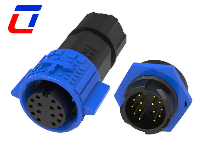 5A 14 pin rond IP67 waterdicht aansluiting M19 Draad naar bord aansluitingstypen