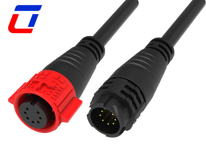 7 Pin 5A Push Lock Draad tot bord Kabelconnectoren Waterdicht Gevormd Met Kabel M19