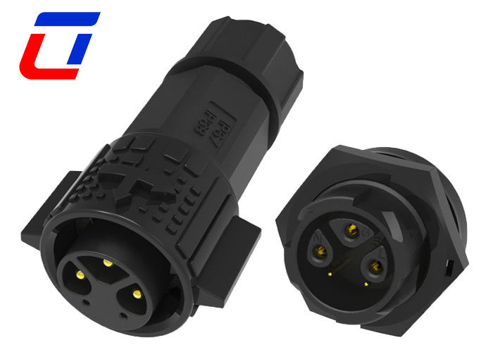 15A Power 5A Signal M19 draad aan boord Multi Pin Connectors Waterdicht met Push Locking