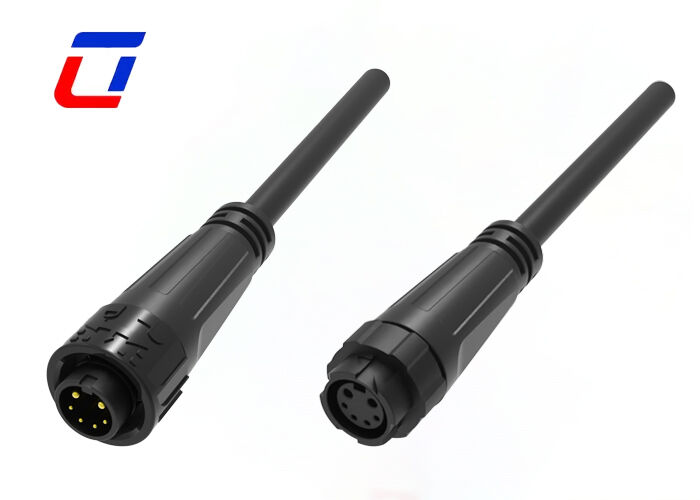 Multi-Pin waterdichte connector M16 2+4 pin nylondraadconnectoren voor industriële sensoren