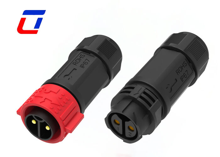M25 IP67 Connector 2-pins 50A PA66 Draad-naar-draad Snelsluitconnectoren voor Stroom
