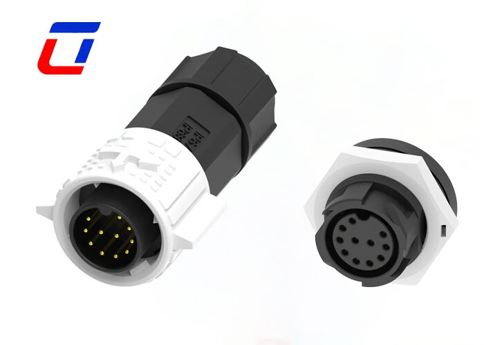 11-pins draad-naar-printplaat connector types M19 IP67 waterdichte connector gemaakt in China