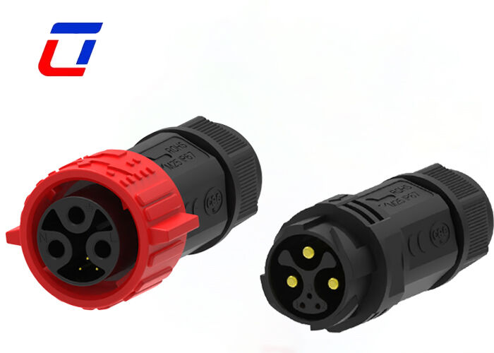 3+3 Pin M25 IP67 zonne-aansluitingen Draad tot draad