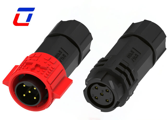 20A M19 5-pins waterdichte elektrische connector snelsluiting ronde connector