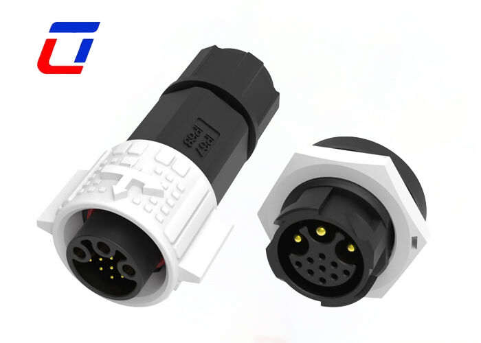 M19 waterdicht 12 pin aansluiting 3+9 Multi Pin PA66 Industrial Circular Connector