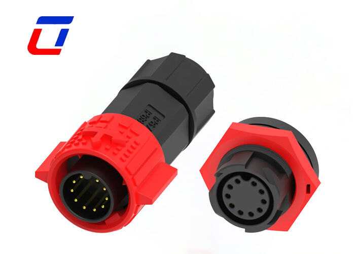 10-pins data connector M19 waterdichte snelle verbinding draad-naar-printplaat connectoren