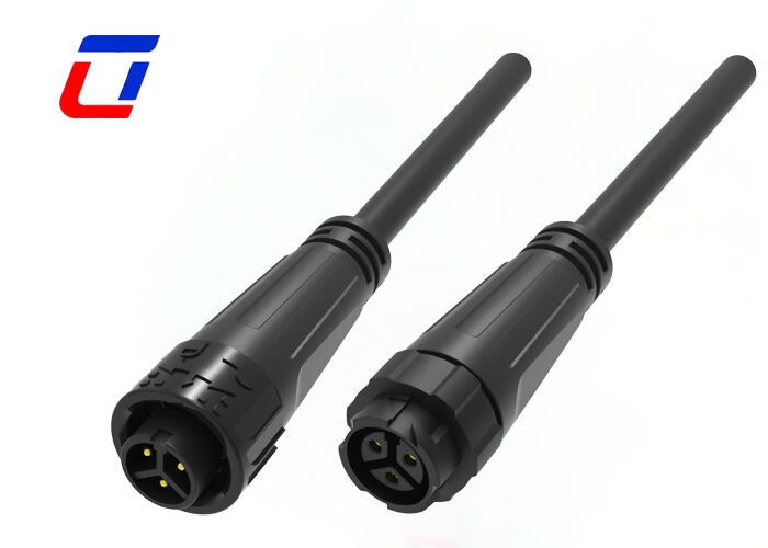 M16 Wire To Wire Power Connector Rohs Waterproof 300V Connector 3 Pin For Power