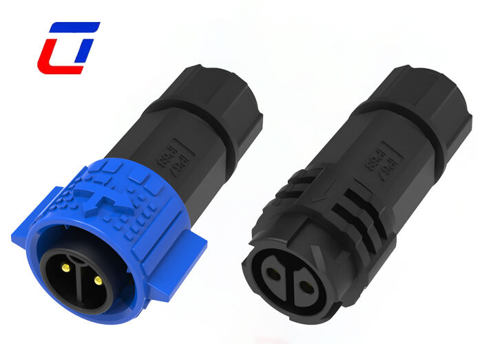 M19 20A 2 Pin High Current Power Connector China IP67 Waterdicht Connector Leverancier
