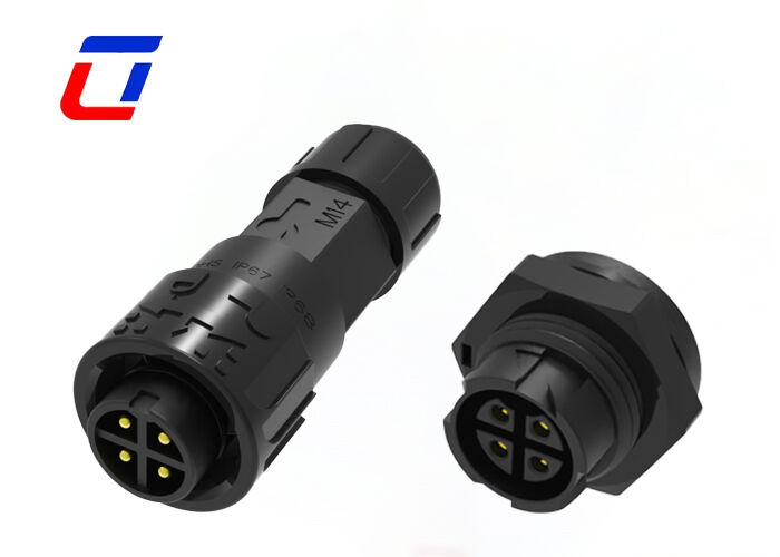 M16 4-pins Connector Rond Waterdicht Buiten Mannelijk Naar Vrouwelijk Connector 10A Voor Stroom
