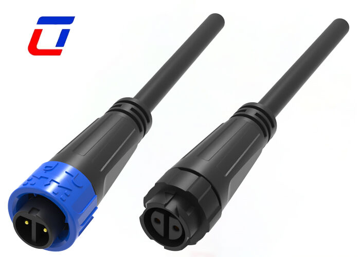 M16 10A IP67 2 pin waterdicht aansluiting Elektrisch buitenshuis mannelijk vrouwelijk aansluiting