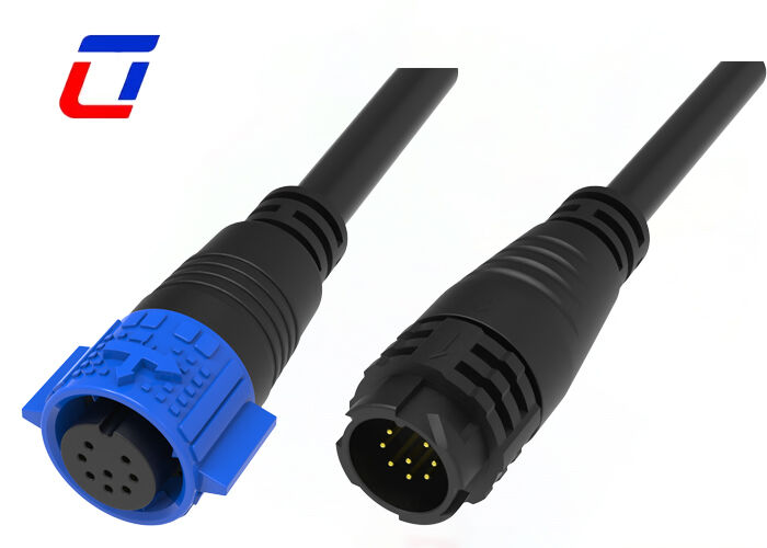 300V M19 8 Pin Data Connector Quick Lock Automotive waterdichte draadconnectoren