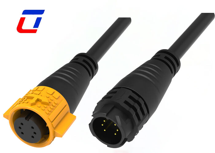 M19 Man-vrouw Kabelconnectoren OEM 6-pins waterdichte 300V-connector voor gegevens