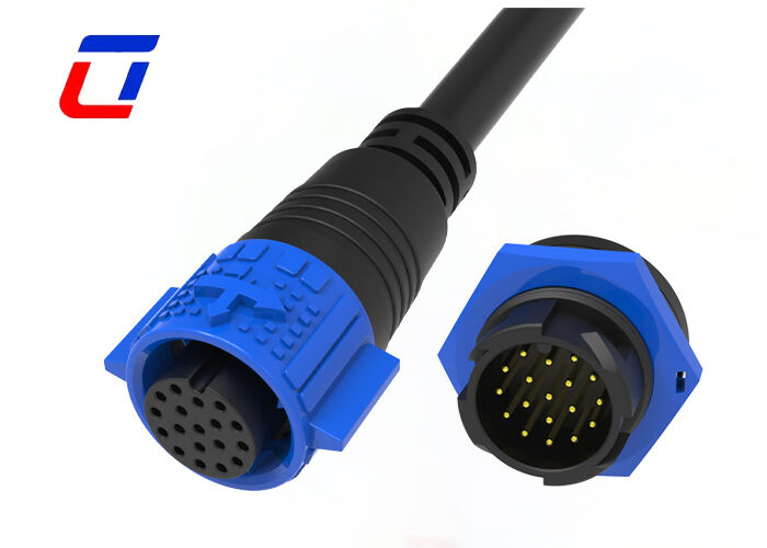 M19 IP67 18-pins kabelconnector Outdoor waterdichte snelle connector voor communicatieapparatuur