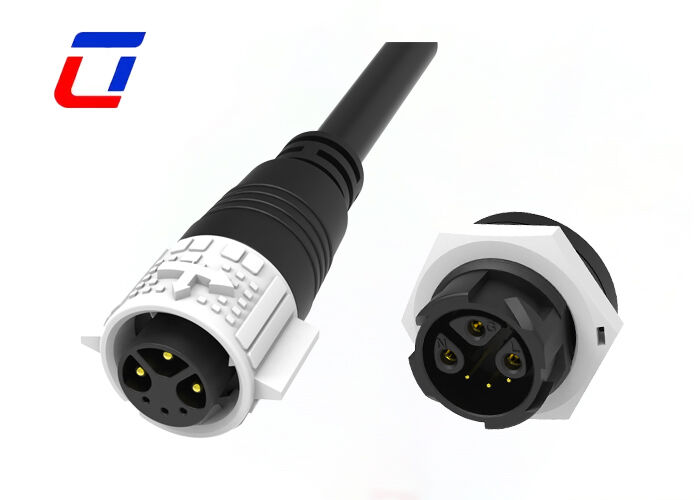 M19 3+3 Pin 15A+5A gegoten kabelconnector PA66 Multi Pin Mannelijke Vrouwelijke Connector
