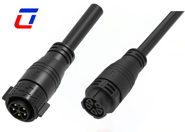 M25 20A 5 pin elektrische mannelijke vrouwelijke connectoren RoHS Plastic PA66 Power Connector Push Lock