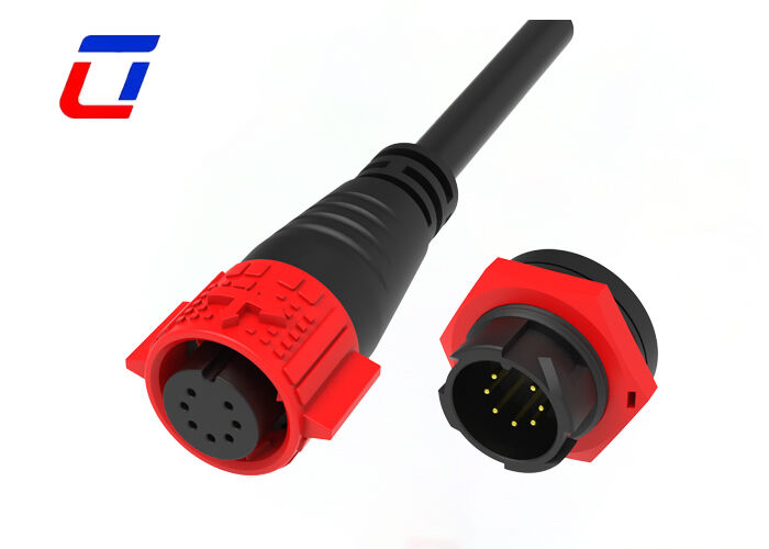 M19 7 pin 5A waterdichte draadverbindingen voor auto's PA66 Plastic Male Female Data Connector