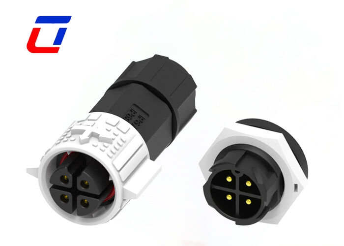 15A M19 4 pin waterdichte elektrische aansluitingen 300V Industrial Male Female Connector