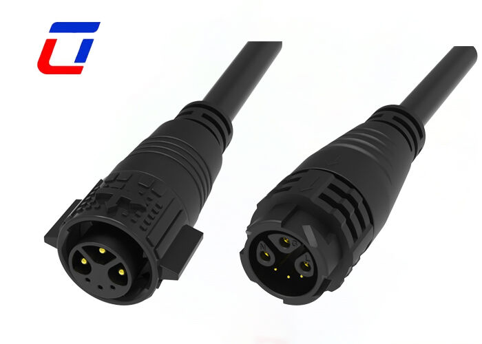 PA66 M19 Buiten waterdichte kabel connector stroom en signaal 3+3 Multi Pin connectoren 300V