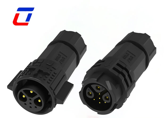 20A Plastic Circular Connectors M19 3+5 Pin ODM IP67 Waterdicht Power Data Connector 300V