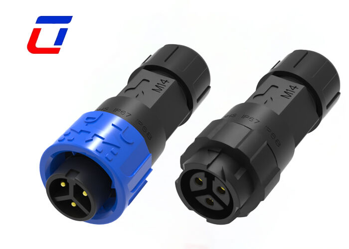 10A M16 3-pins stroomconnector waterdicht 300V draad-naar-draad circulaire connectoren
