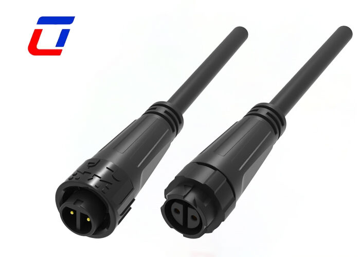 M16 IP67 2-pins waterdichte connector 10A UL Quick Lock stroomconnector