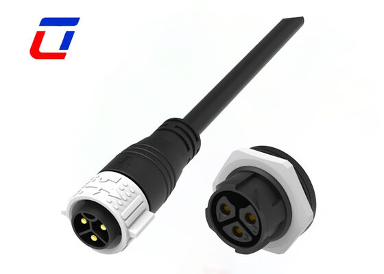 UL94-V0 3 Pin M25 50A Waterdicht Kabel Connector Zelfvergrendelend IP67 Power Connector